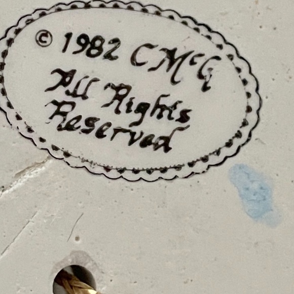 1982 CHARLEE MCGEE 4 HAND PAINTED POTTERY  ANIMALS - Picture 8 of 8